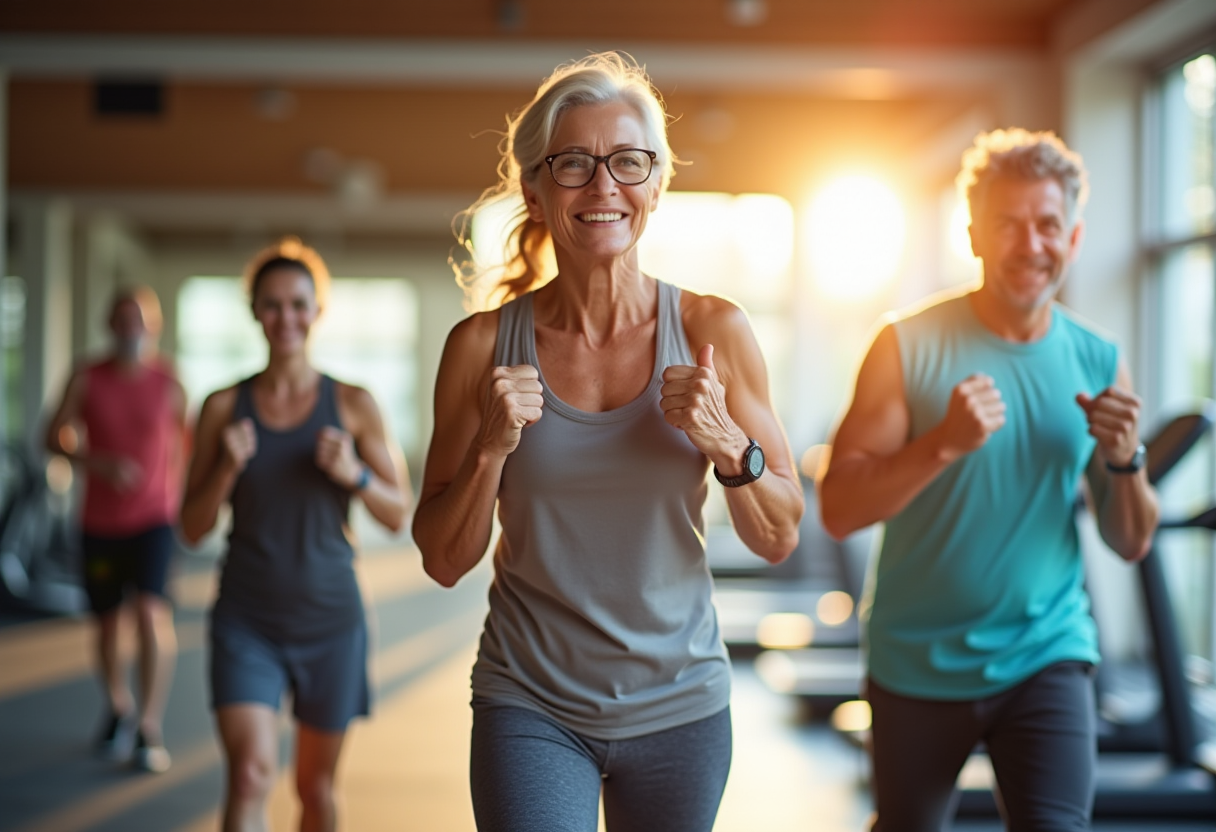 Досвідчений тренер проводить індивідуальне заняття з учасником старшого віку